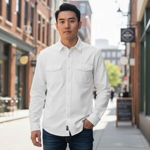 BUFFALO DAVID BITTON. Button Down Shirt. Size Medium